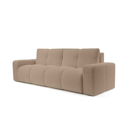Sofa 3-osobowa z funkcją spania 149x200 z pojemnikiem w stylu nowoczesnym | SOSO Zbożowa Poświata (CURIO 15)