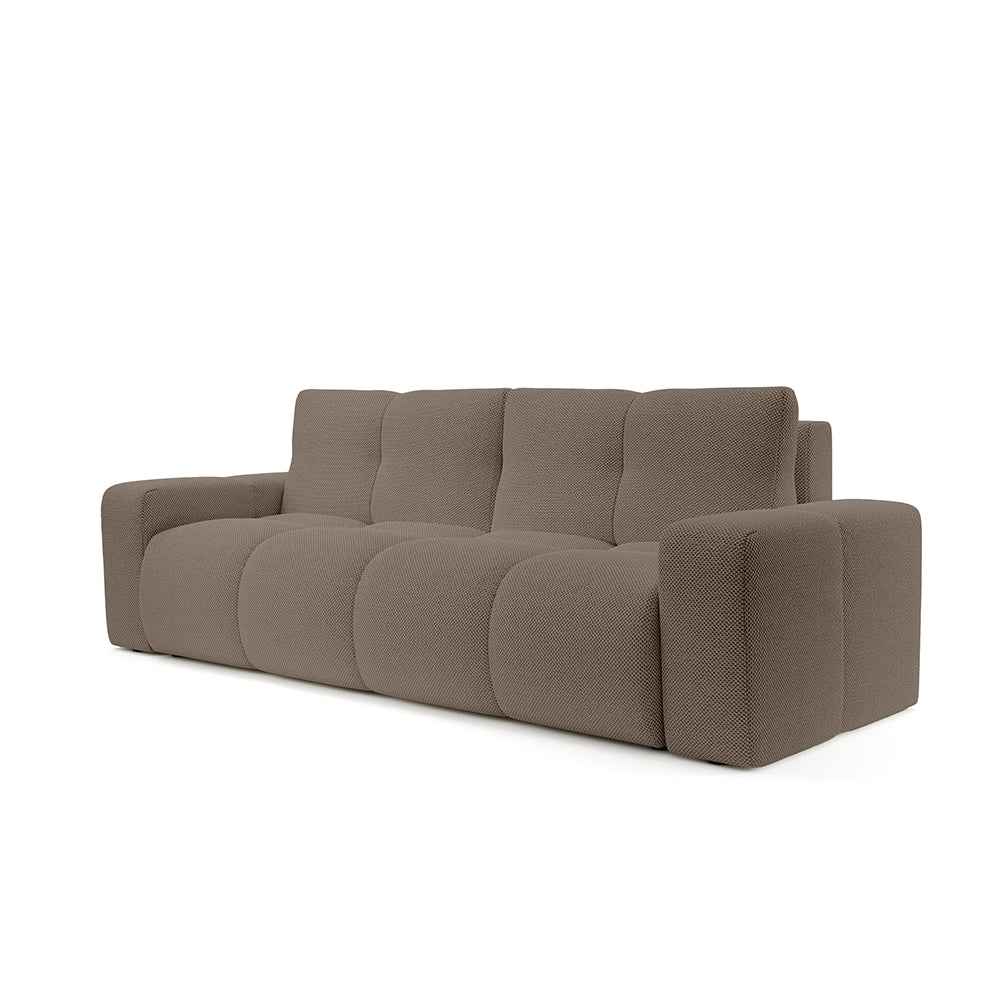 Sofa 3-osobowa z funkcją spania 149x200 z pojemnikiem w stylu nowoczesnym | SOSO Matowa Glina (CURIO 20)