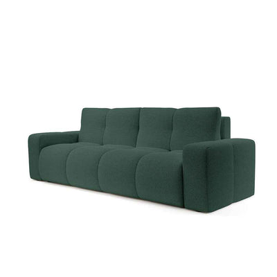 Sofa 3-osobowa z funkcją spania 149x200 z pojemnikiem w stylu nowoczesnym | SOSO Cisowy Mrok (CURIO 37)