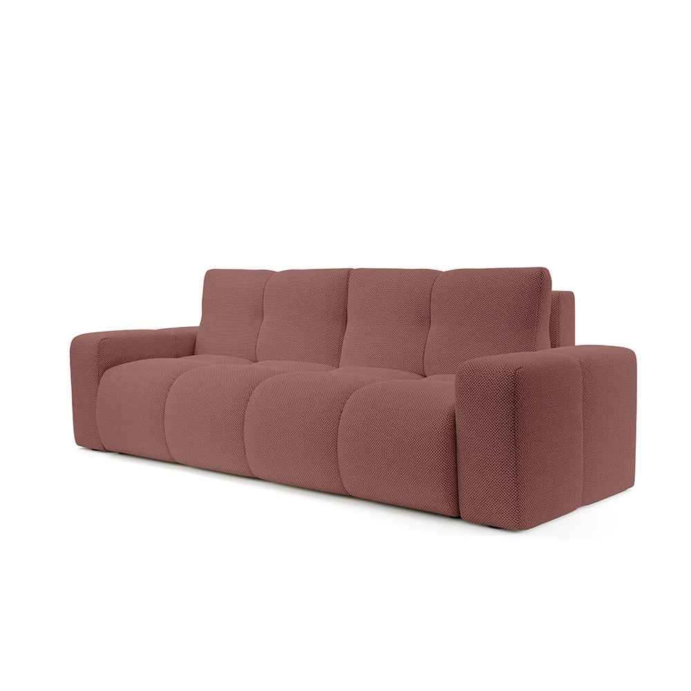 Sofa 3-osobowa z funkcją spania 149x200 z pojemnikiem w stylu nowoczesnym | SOSO Korzenny Mat (CURIO 63)