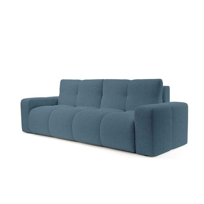Sofa 3-osobowa z funkcją spania 149x200 z pojemnikiem w stylu nowoczesnym | SOSO Mgła Atlantycka (CURIO 74)