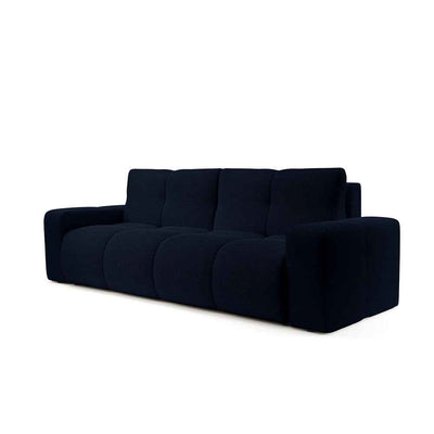Sofa 3-osobowa z funkcją spania 149x200 z pojemnikiem w stylu nowoczesnym | SOSO Nocny Atrament (CURIO 79)