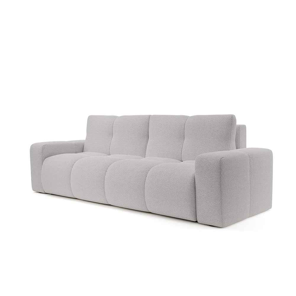 Sofa 3-osobowa z funkcją spania 149x200 z pojemnikiem w stylu nowoczesnym | SOSO Perłowy Horyzont (CURIO 80)