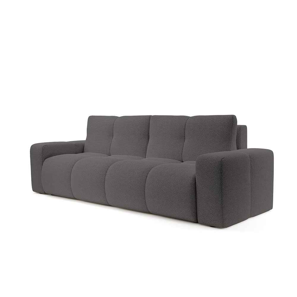 Sofa 3-osobowa z funkcją spania 149x200 z pojemnikiem w stylu nowoczesnym | SOSO Ciemny Popiel (CURIO 93)