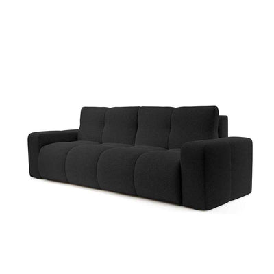 Sofa 3-osobowa z funkcją spania 149x200 z pojemnikiem w stylu nowoczesnym | SOSO Cień Bazaltu (CURIO 97)