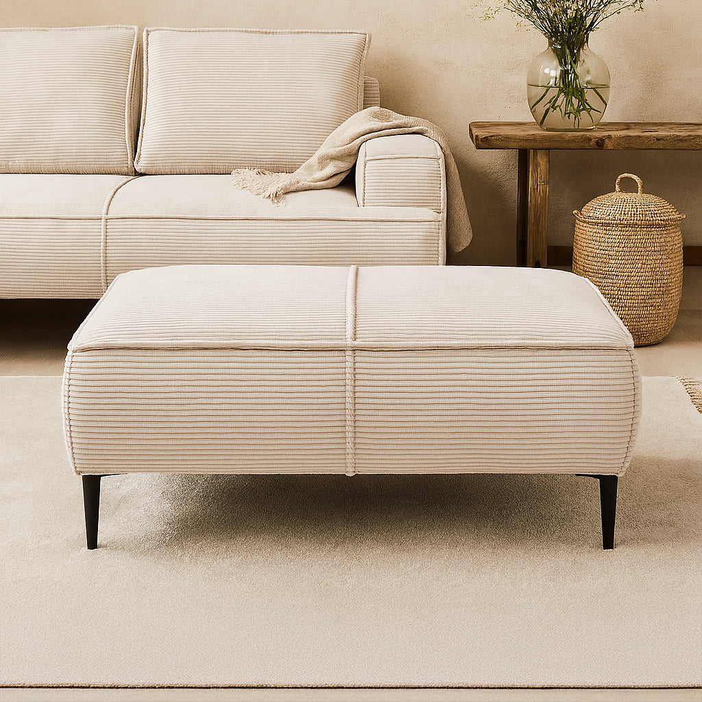 Pufa 140 cm do salonu w stylu modern | May