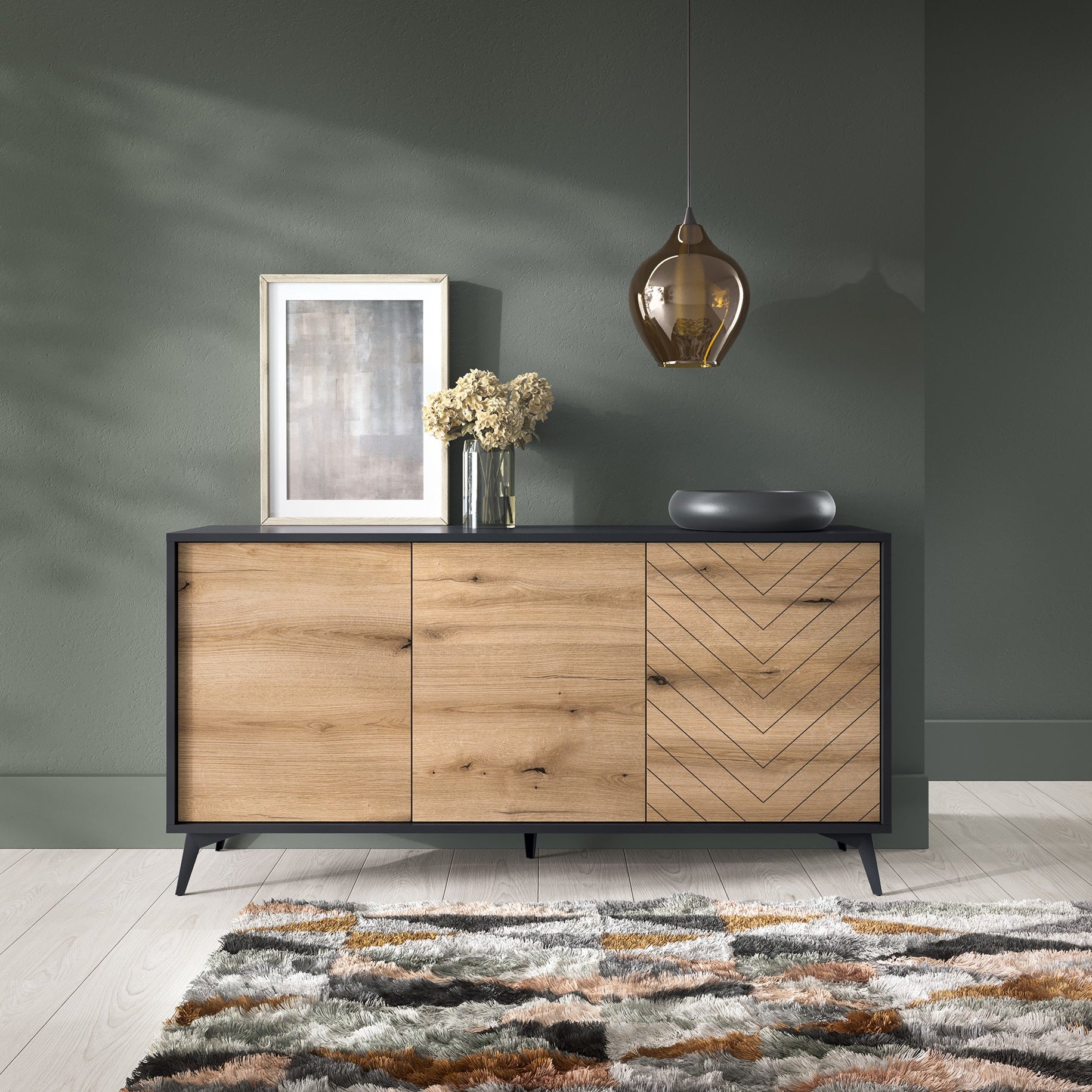 Komoda 154x77 w stylu loftowym | Nirwana