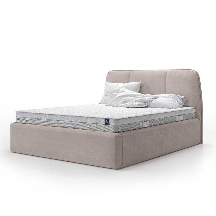 Łóżko Tapicerowane Elle 200 Popielisty Puch