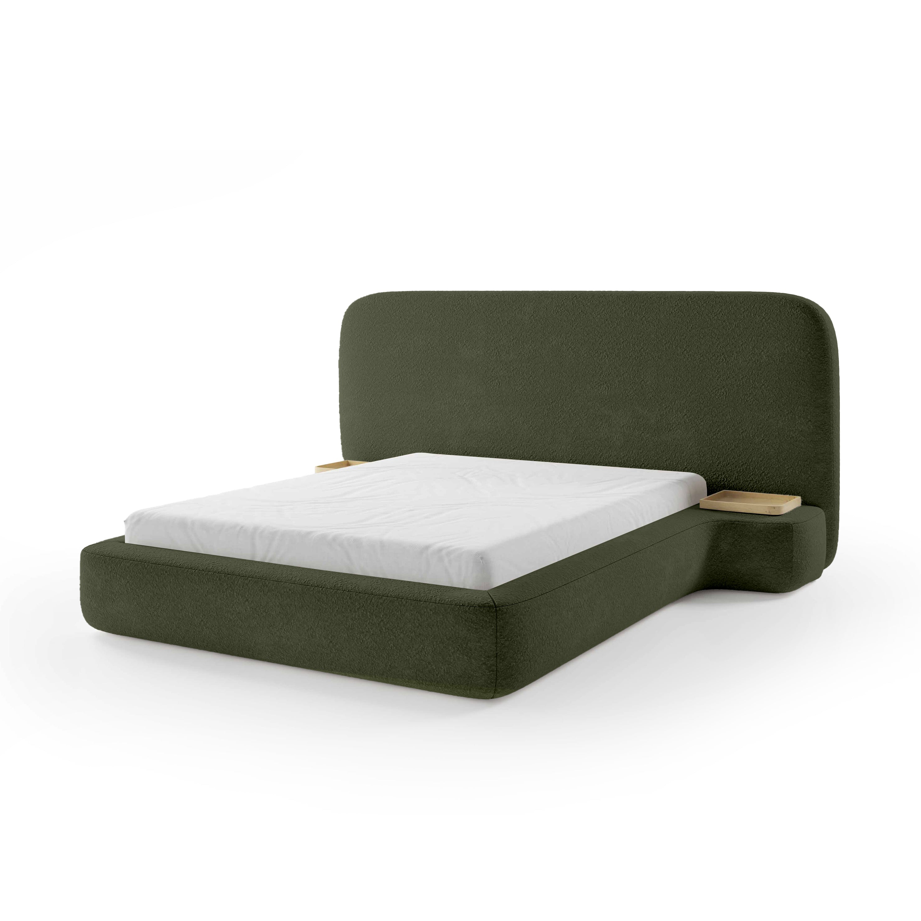 Łóżko Tapicerowane Genz 200 Cisowa Zieleń