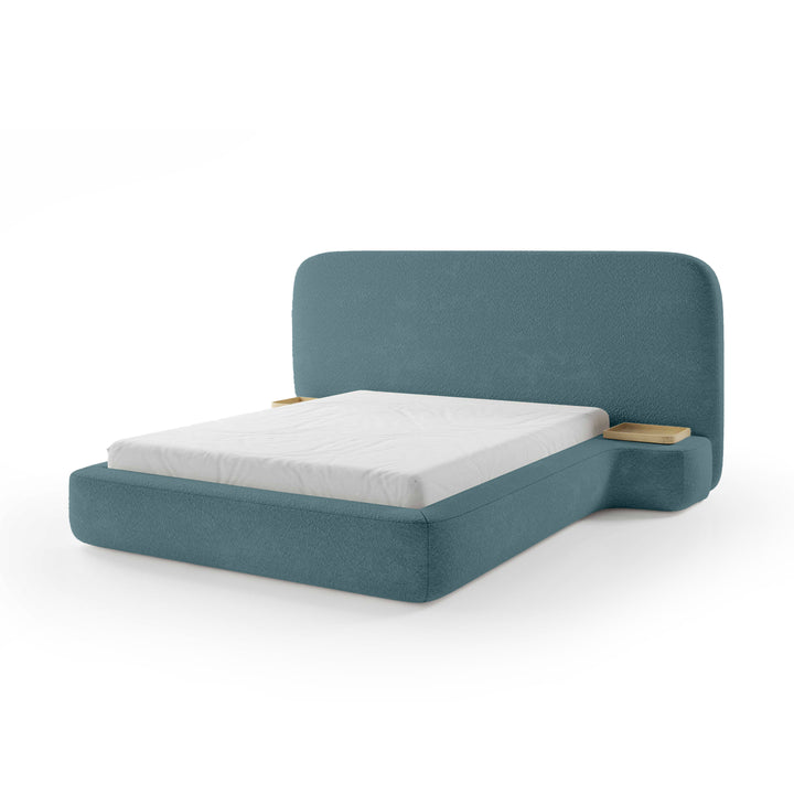 Łóżko Tapicerowane Genz 200 Oceaniczna Stal