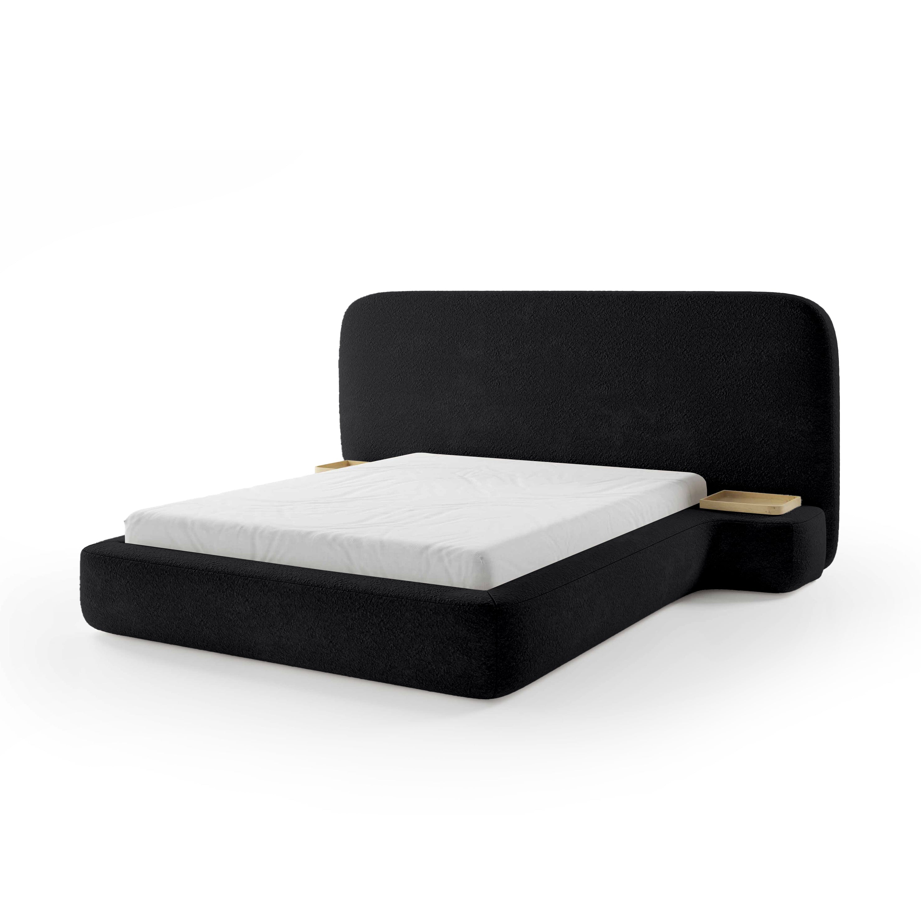 Łóżko Tapicerowane Genz 200 Krucza Głębia