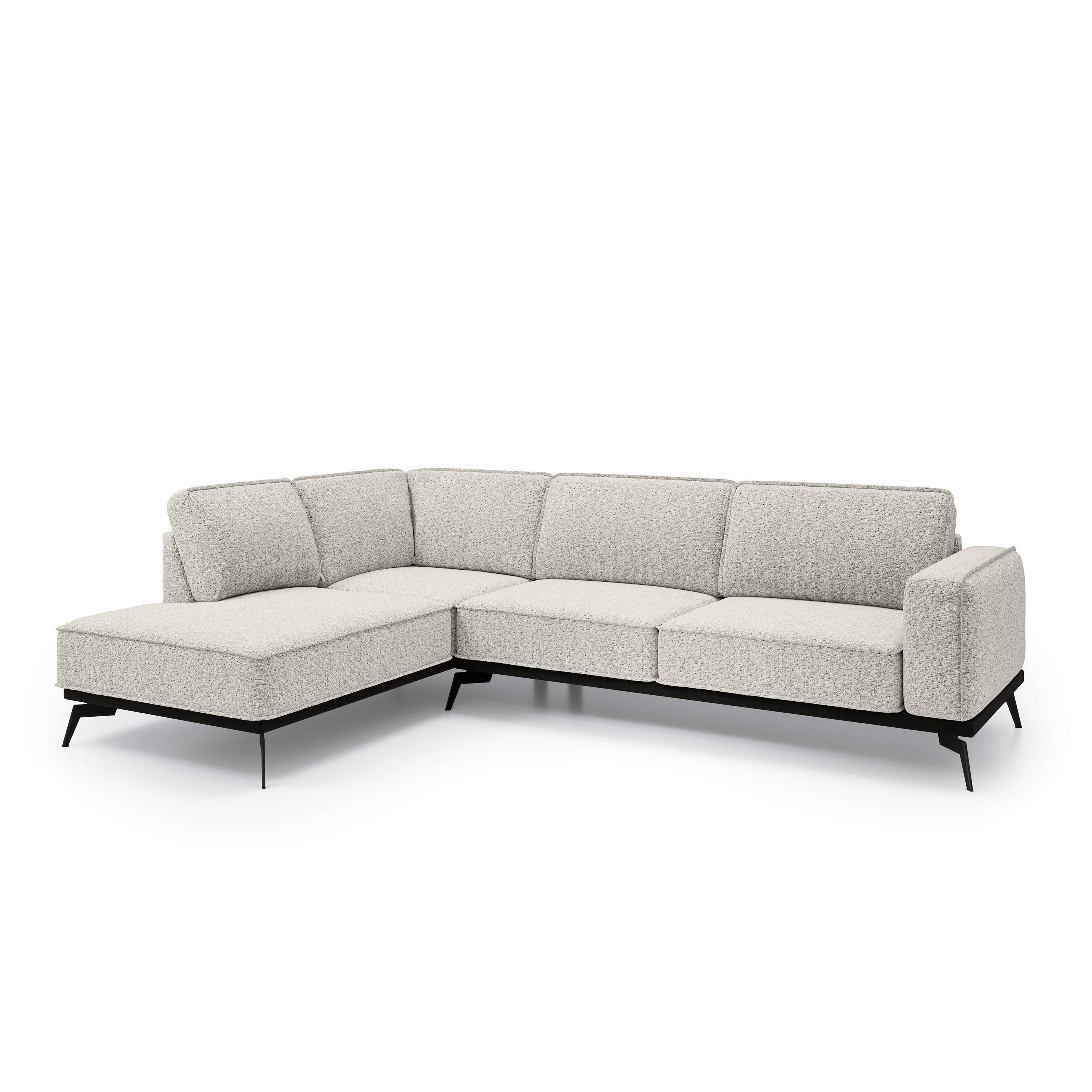 Narożnik Premium 293 cm w stylu nowoczesnym | Rosalia Lewostronna Kremowy Taupe (ARAGON 03)