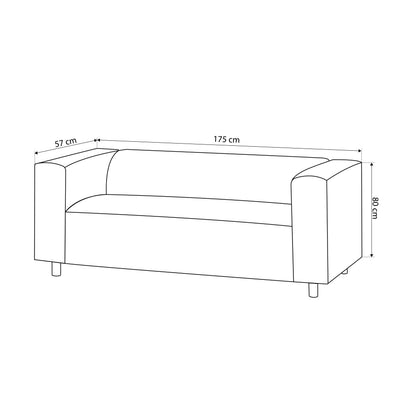 3-seater sofa 175 cm | July