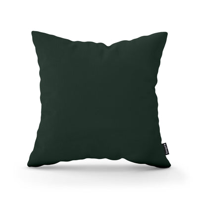 Poduszka dekoracyjna 45×45 cm w stylu minimalistycznym | Gładka Ciemny Eukaliptus (KRONOS 14)