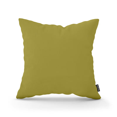 Poduszka dekoracyjna 45×45 cm w stylu minimalistycznym | Gładka Złota Patyna (KRONOS 17)