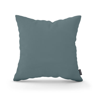 Poduszka dekoracyjna 45×45 cm w stylu minimalistycznym | Gładka Stalowy Ocean (KRONOS 25)