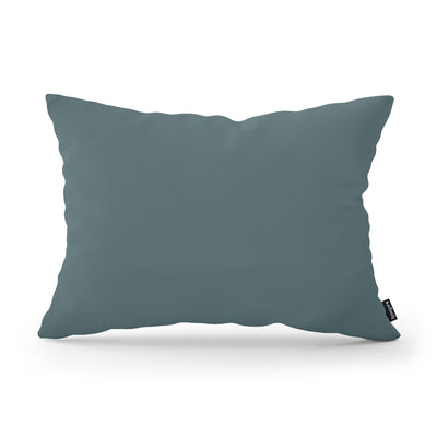 Poduszka dekoracyjna 40×55 cm w stylu modern i scandi, tkanina Kronos | Gładka Stalowy Ocean (KRONOS 25)
