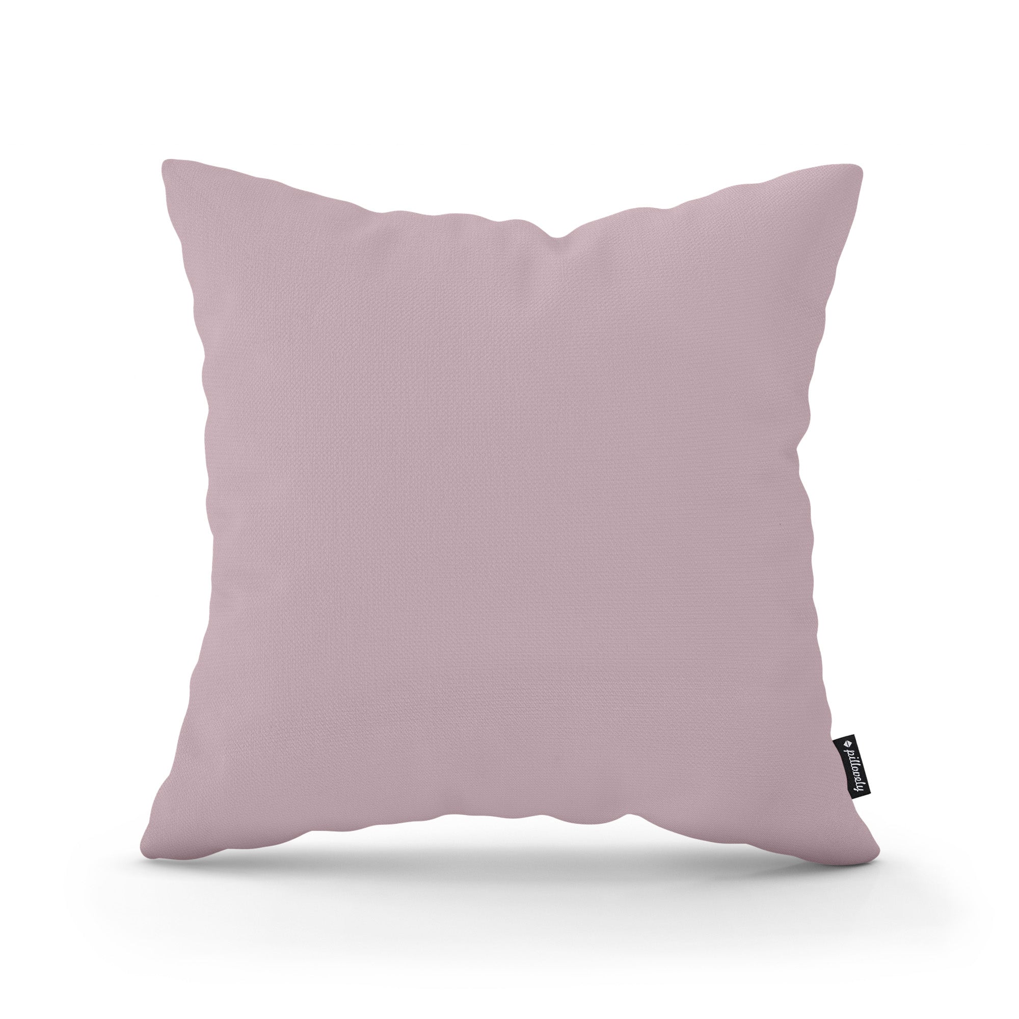 Poduszka dekoracyjna 45×45 cm w stylu minimalistycznym – gładka tkanina 100% PES, ukryty zamek | Gładka Różana Mgła (KRONOS 27)