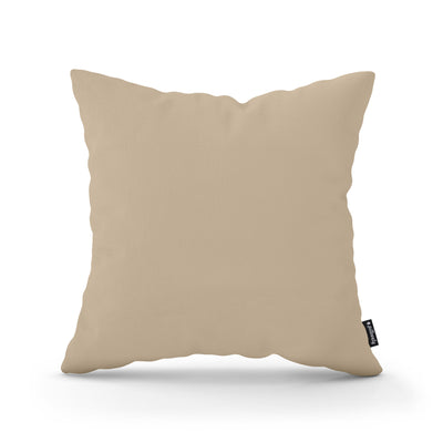 Poduszka dekoracyjna 45×45 cm w stylu minimalistycznym | Gładka Piaskowy Len (KRONOS 35)