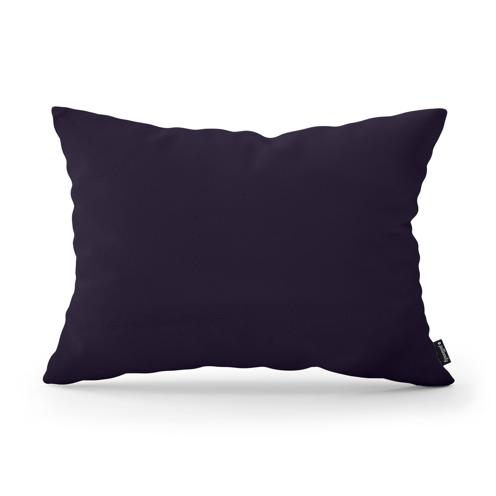 Poduszka dekoracyjna 40×55 cm w stylu modern i scandi – tkanina Kronos 100% PES, minimalistyczna forma | Gładka Ciemna Purpura (KRONOS 37)