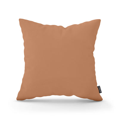Poduszka dekoracyjna 45×45 cm w stylu minimalistycznym | Gładka Jesienna Sepia (KRONOS 41)