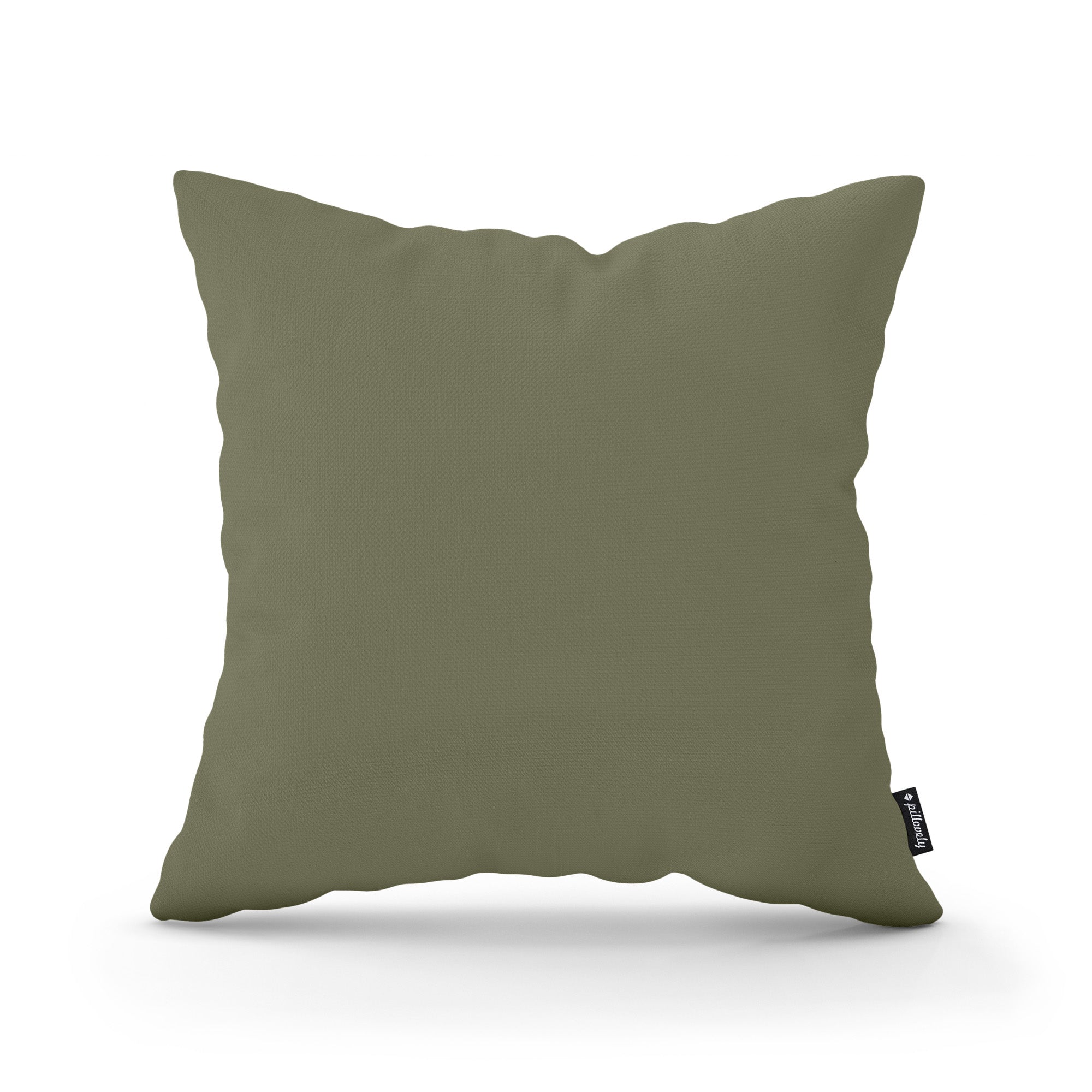 Poduszka dekoracyjna 45×45 cm w stylu minimalistycznym – gładka tkanina 100% PES, ukryty zamek | Gładka Eukaliptusowy Mat (KRONOS 46)