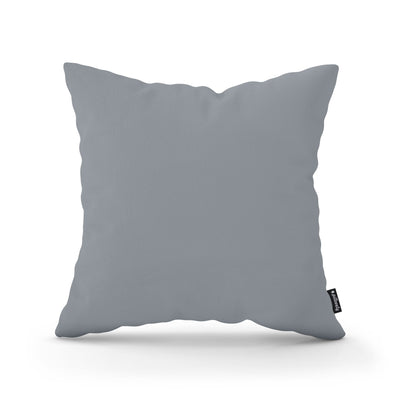 Poduszka dekoracyjna 45×45 cm w stylu minimalistycznym | Gładka Grafitowy Popiół (KRONOS 53)