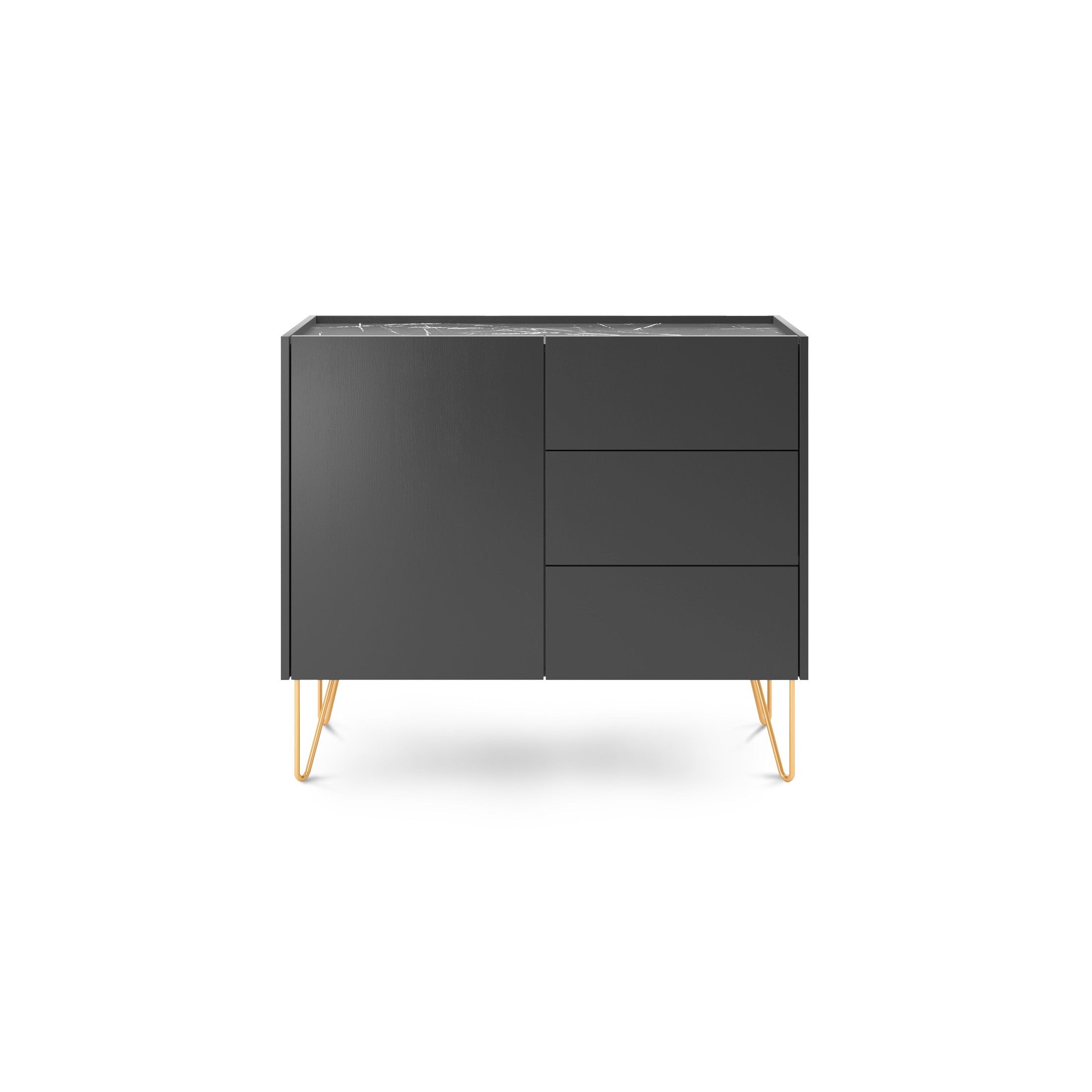 Komoda 97x83 w stylu glamour | Ballada