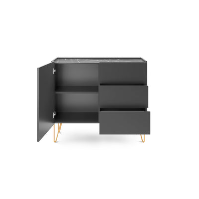 Komoda 97x83 w stylu glamour | Ballada