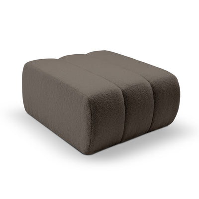 Pufa wypoczynkowa 82x41 cm w stylu organic modern | BALOA Dębowe Cienie (LAMBI 03)