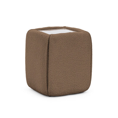 Stolik nocny 50x55 bez szuflad w stylu minimalistycznym | Neria Brąz Koniakowy (LAMBI 04)