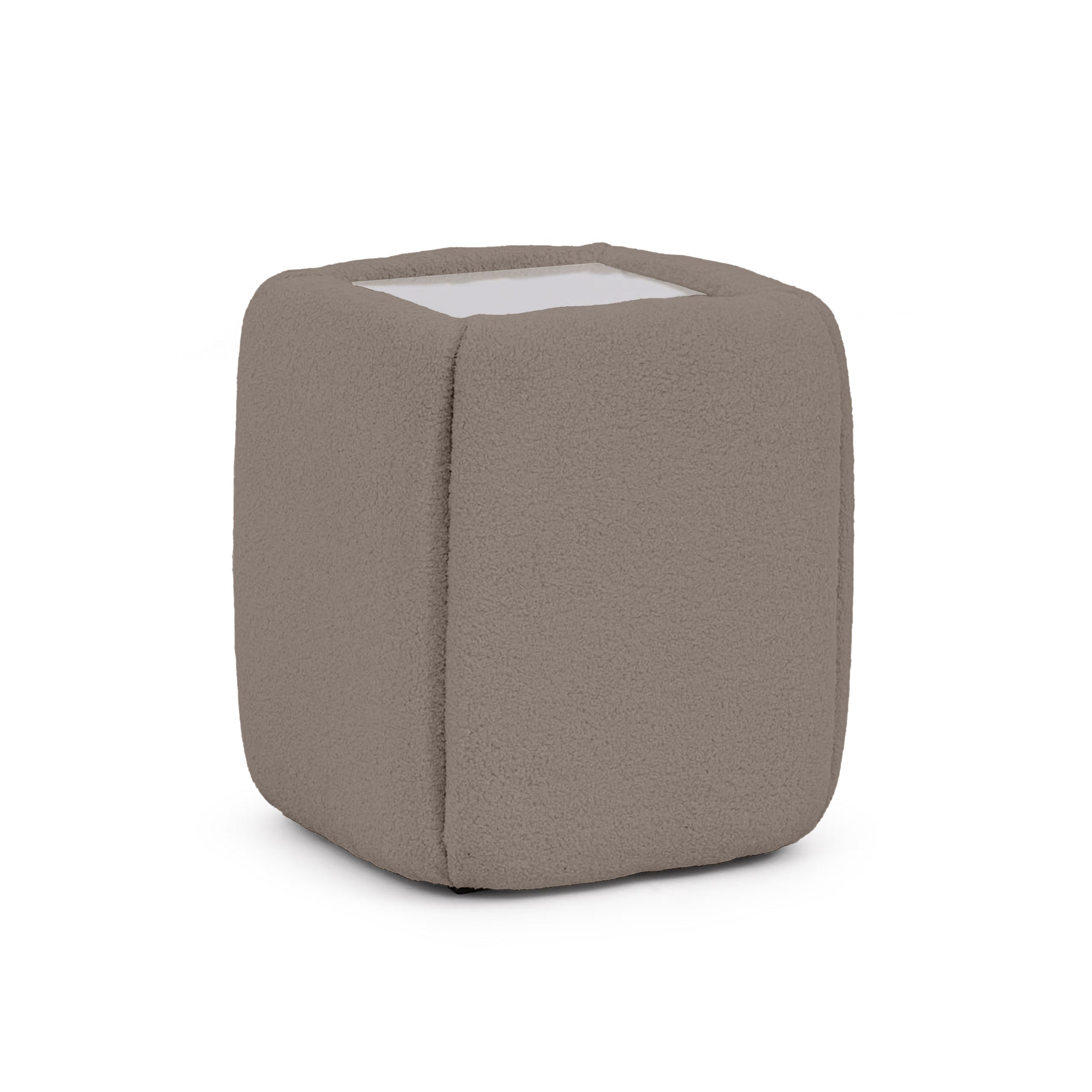 Stolik nocny 50x55 bez szuflad w stylu minimalistycznym | Neria Karmelowe Ziarno (LAMBI 10)