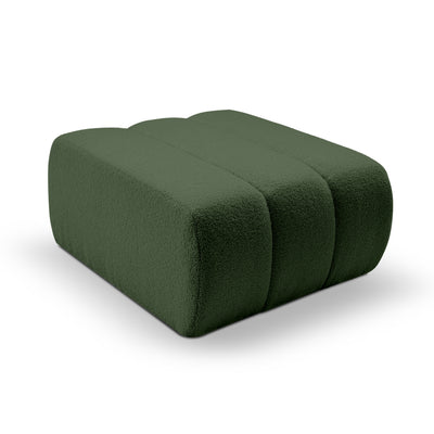 Pufa wypoczynkowa 82x41 cm w stylu organic modern | BALOA Leśna Oliwka (LAMBI 15)