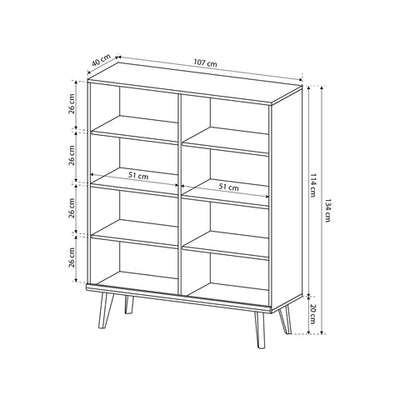 Komoda 107x134 w stylu skandynawskim | Lato