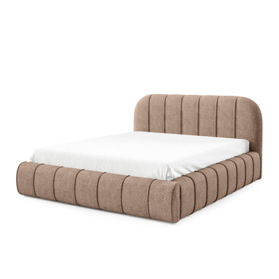 Upholstered bed with storage in a modern style | Apfella