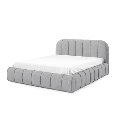 Upholstered bed with storage in a modern style | Apfella