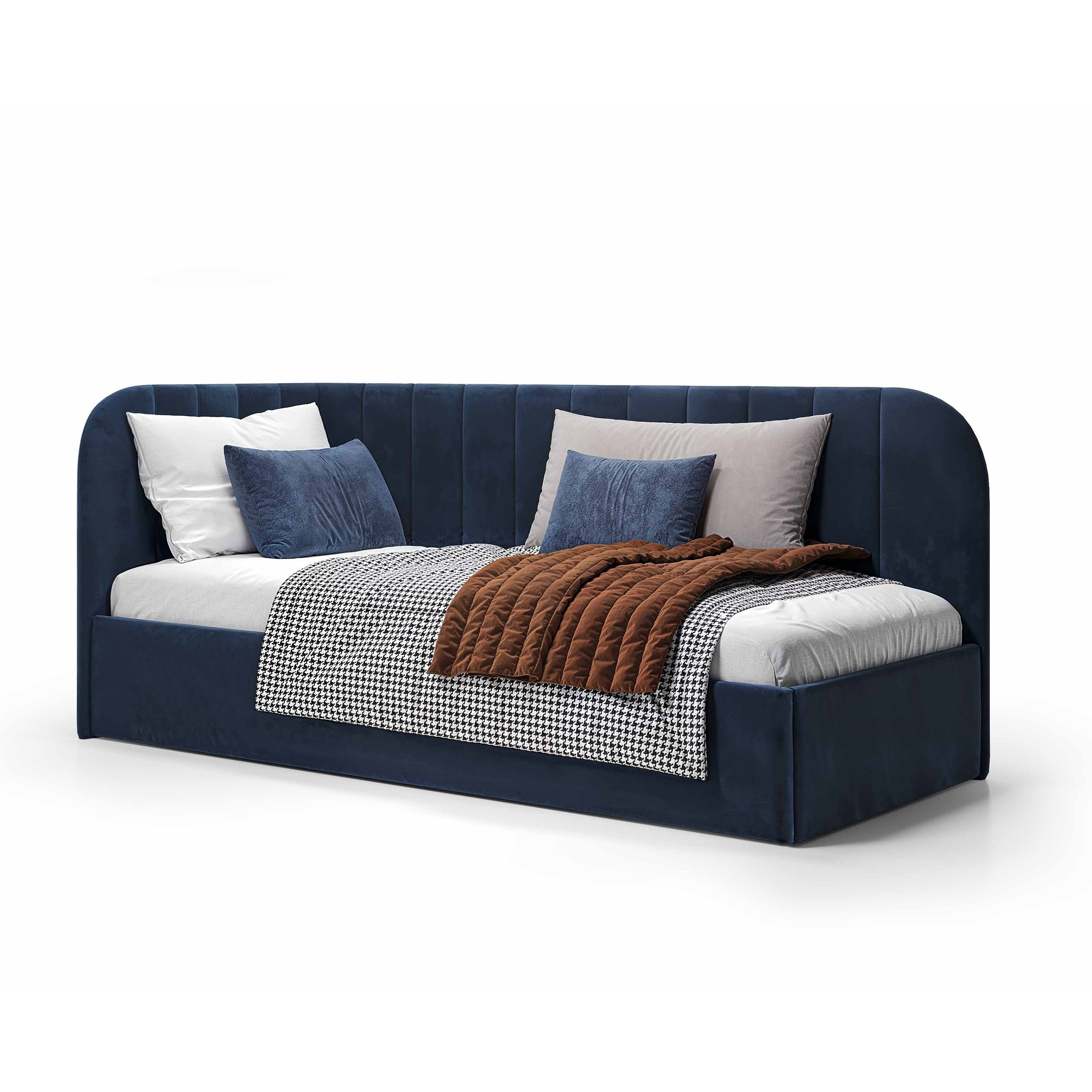 Łóżko Narożne Mily Prawo Atramentowy Kamień