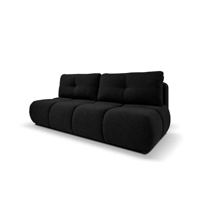 Sofa 3-osobowa z funkcją spania 142x200 w stylu miękkiego minimalizmu| Milorya Głęboka Otchłań (NOW OR NEVER 100)