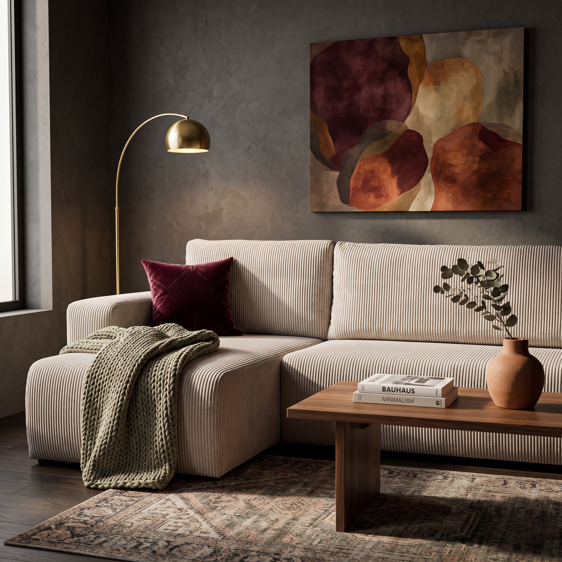 Narożnik uniwersalny z funkcją spania 3-osobowy 200x142–154 w stylu loft | Kingi
