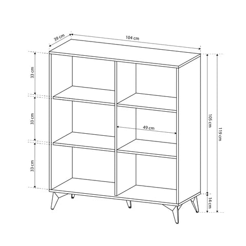 Komoda 104x119 w stylu loftowym | Nirwana