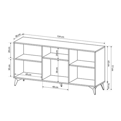 Komoda 154x77 w stylu loftowym | Nirwana