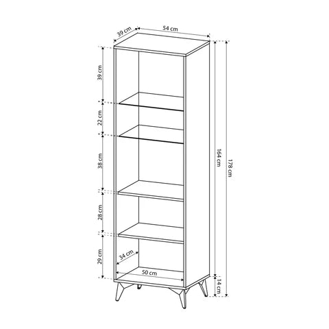 Witryna Nirwana 54x178