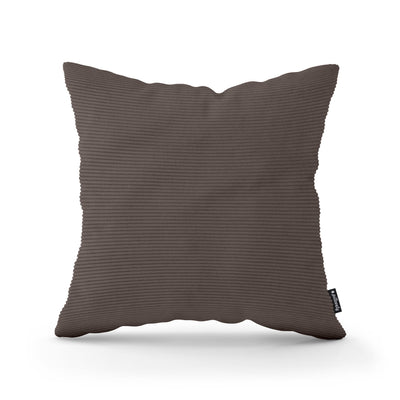 Poduszka dekoracyjna 45×45 cm w stylu scandi i boho | Sztruks Ciemny Heban (ONTARIO 05)