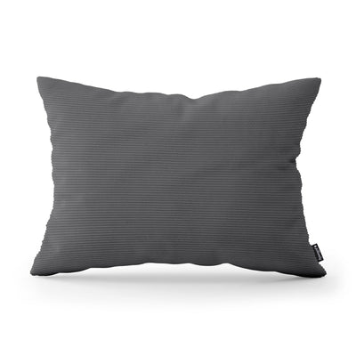 Poduszka dekoracyjna 40×55 cm do salonu w stylu loft | Sztruks Ciemny Antracyt (ONTARIO 16)