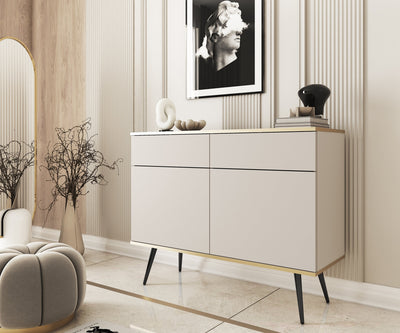 Komoda 107x85 w stylu glamour | Meva