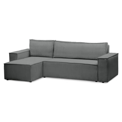 Narożnik uniwersalny z funkcją spania 3-osobowy 200x142–154 w stylu loft | Agi Cynk (POSO 115) Uniwersalny