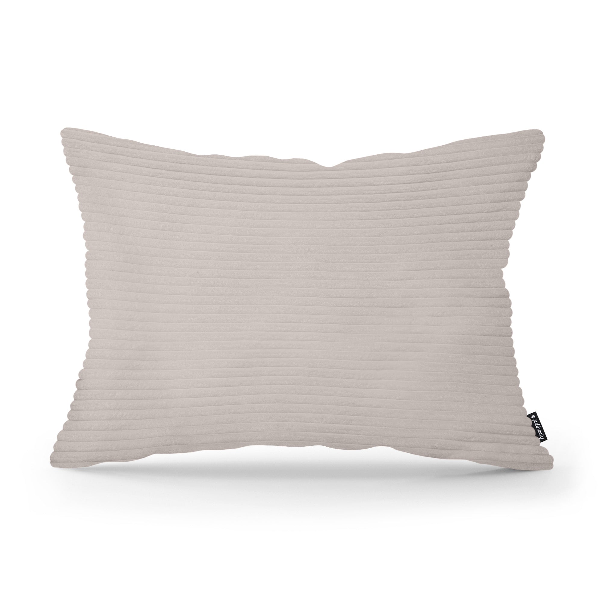 Poduszka Dekoracyjna Szeroki Sztruks 40x55 Piaskowy Kamień