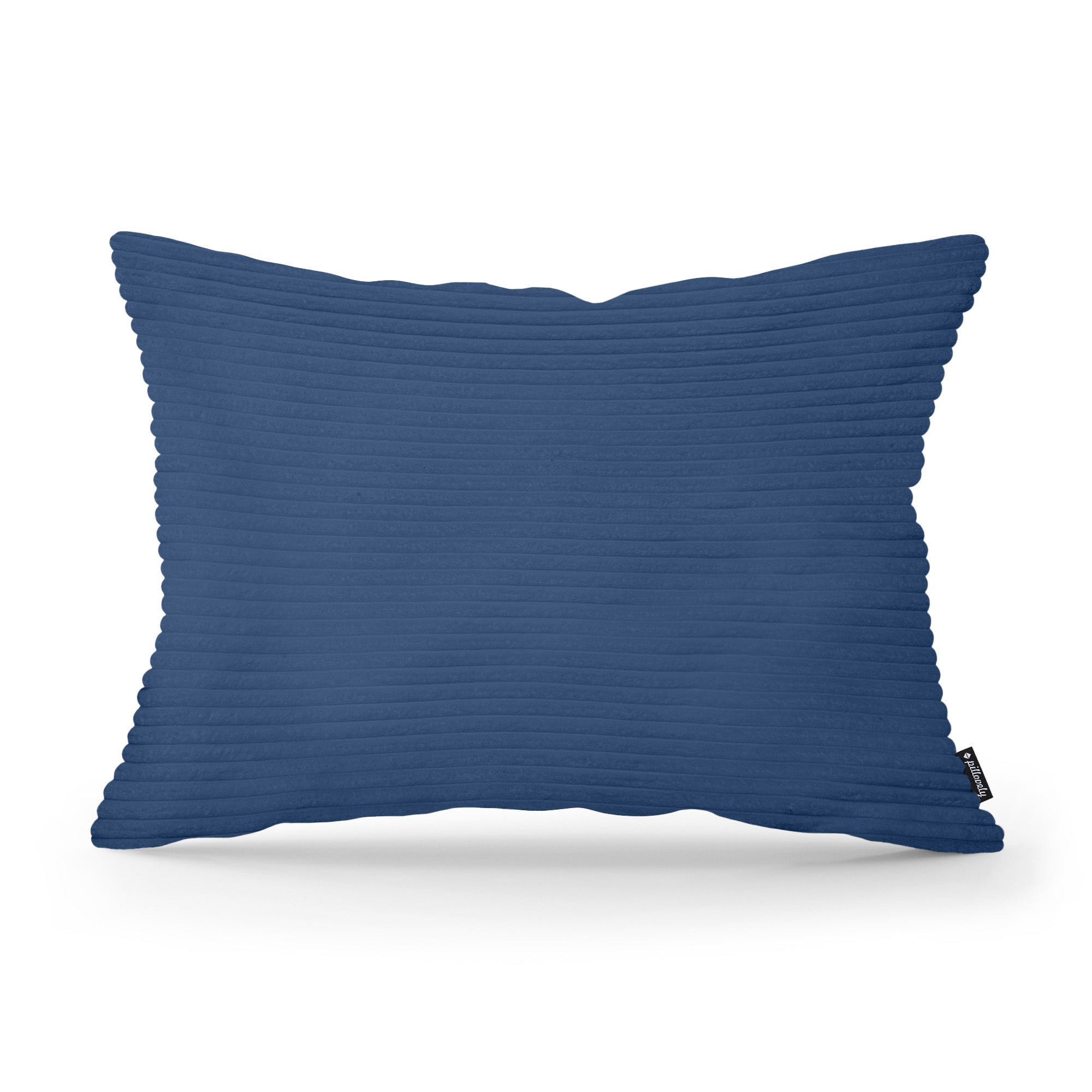 Poduszka Dekoracyjna Szeroki Sztruks 40x55 Granatowy Grafit