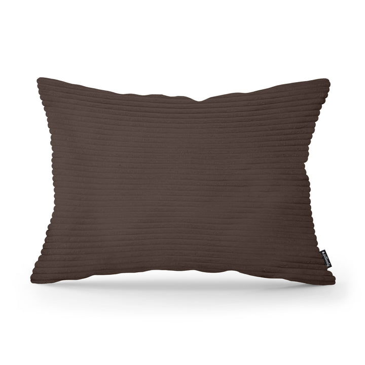 Poduszka Dekoracyjna Szeroki Sztruks 40x55 Ciemny Orzech