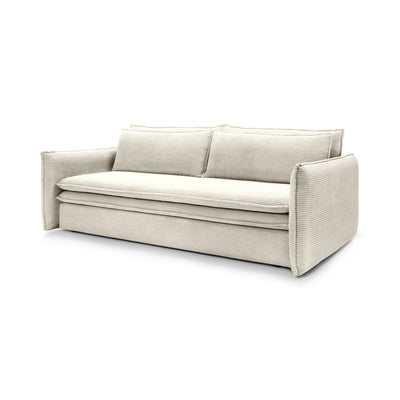 Sofa z spania 140x200 i pojemnikiem | Lily Kość Słoniowa (POSO 105)